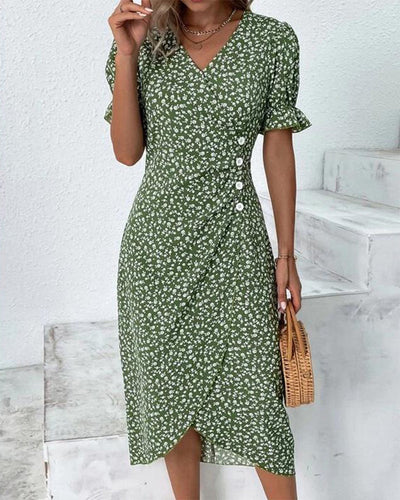 Valentina™ | Vestido floral cruzado midi elegante y cómodo