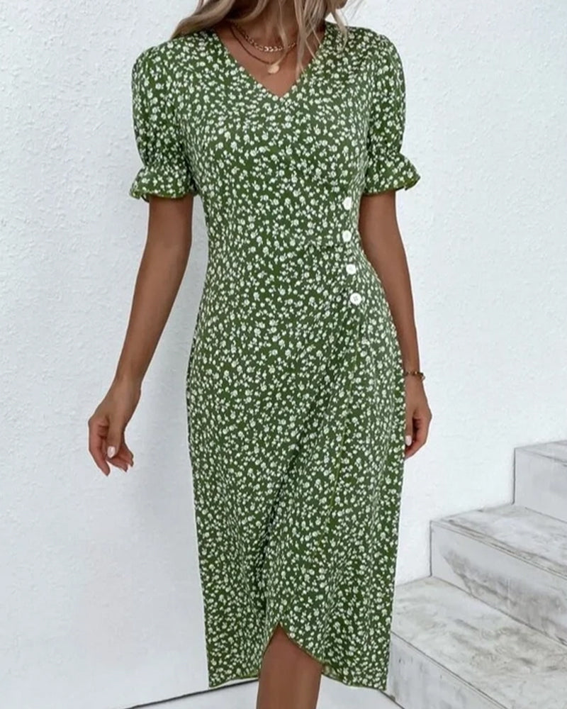 Valentina™ | Vestido floral cruzado midi elegante y cómodo
