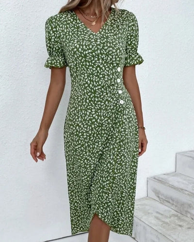 Valentina™ | Vestido floral cruzado midi elegante y cómodo