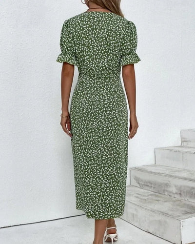 Valentina™ | Vestido floral cruzado midi elegante y cómodo