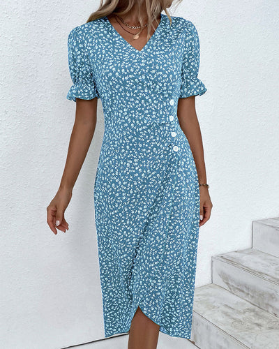 Valentina™ | Vestido floral cruzado midi elegante y cómodo