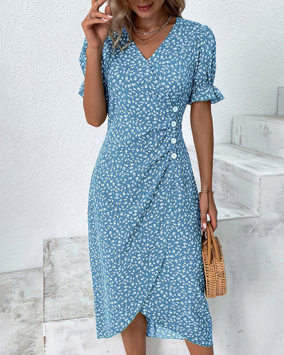 Valentina™ | Vestido floral cruzado midi elegante y cómodo