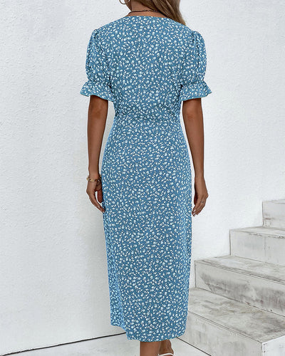 Valentina™ | Vestido floral cruzado midi elegante y cómodo