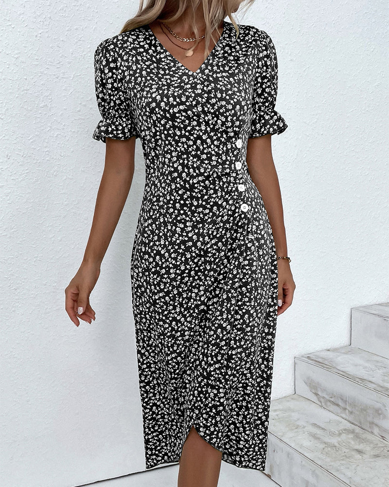 Valentina™ | Vestido floral cruzado midi elegante y cómodo