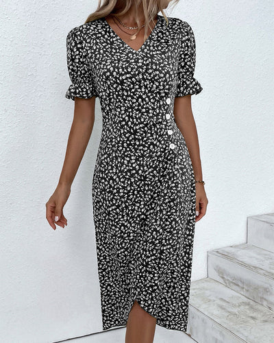 Valentina™ | Vestido floral cruzado midi elegante y cómodo