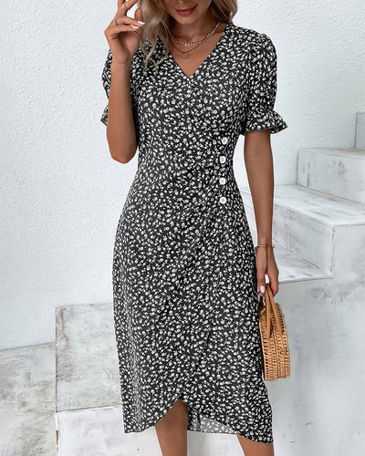 Valentina™ | Vestido floral cruzado midi elegante y cómodo