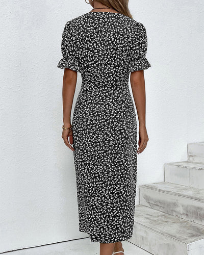 Valentina™ | Vestido floral cruzado midi elegante y cómodo