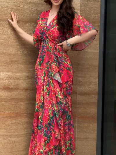 Constanza™ Vestido Retro Escote V
