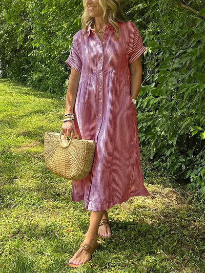 Marieke™ Vestido Camisero Maxi