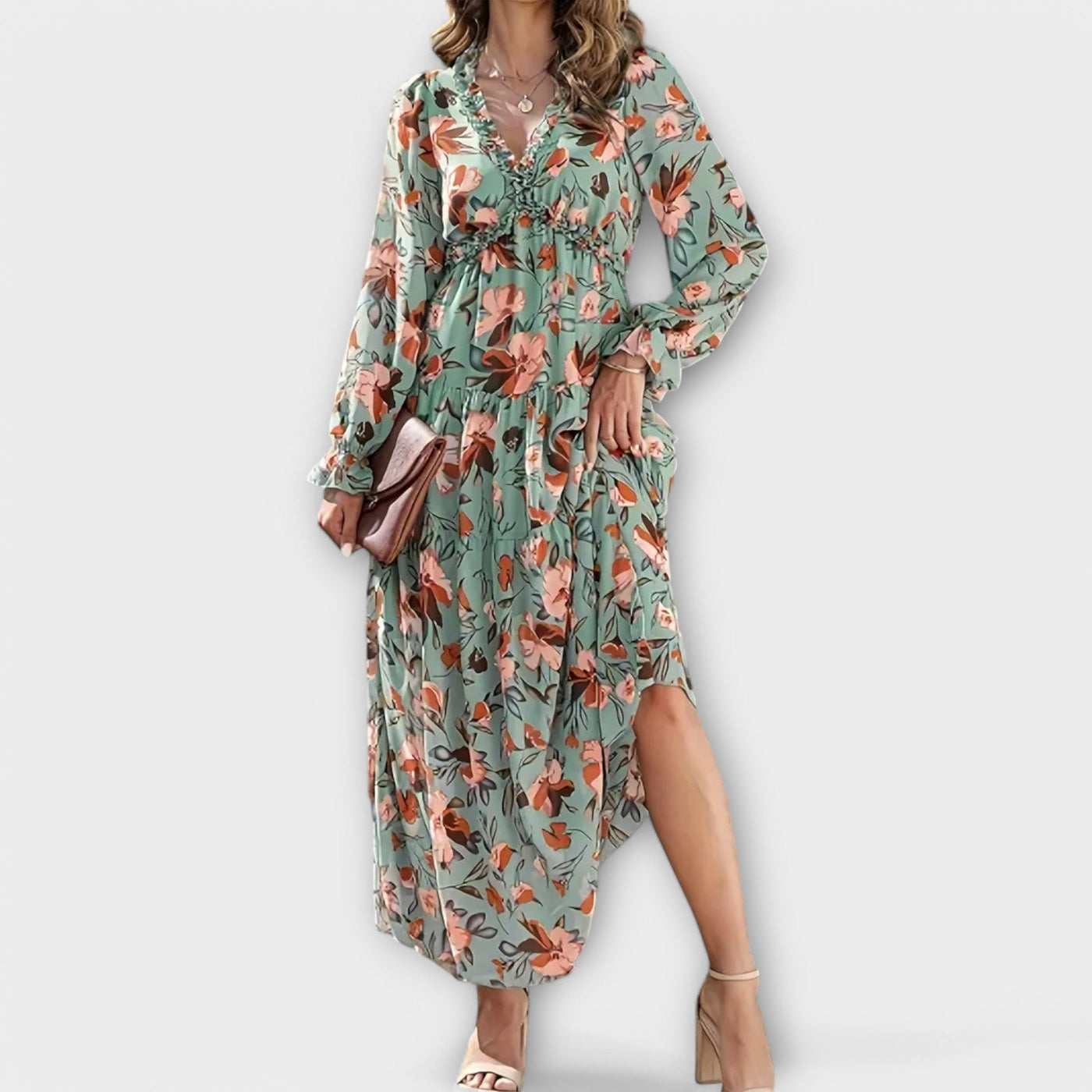 Vestido Floral Largo Antonia™