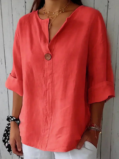 Camila™ Blusa Casual con Cuello en V