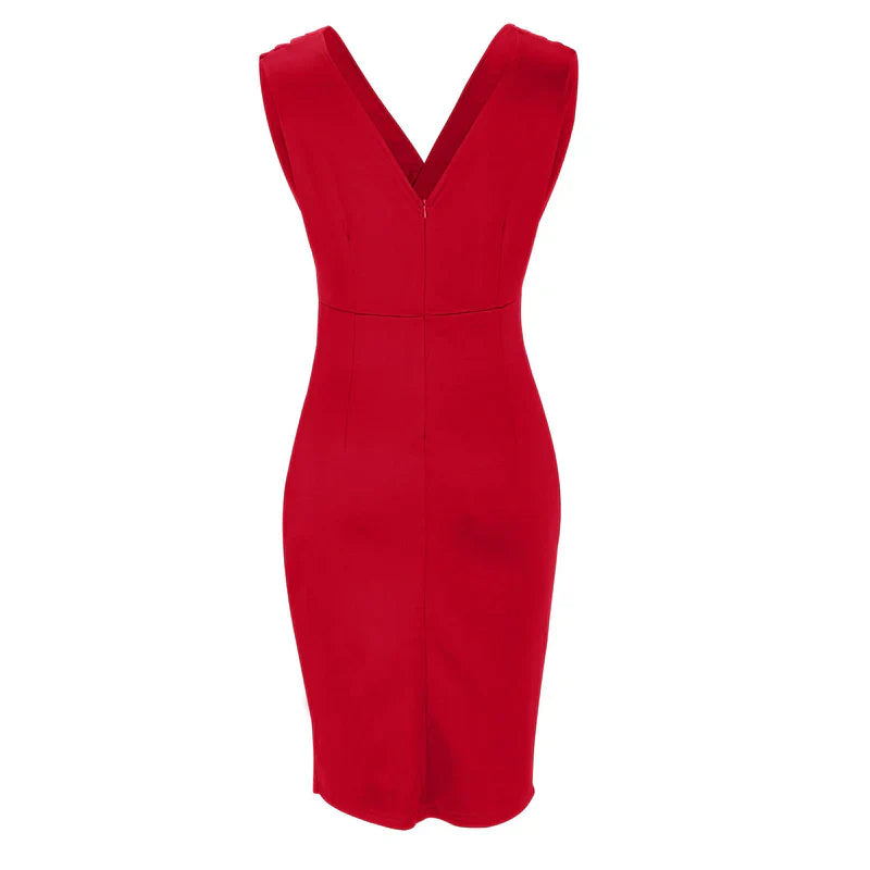 Dominga™ Vestido Ajustado con Abertura