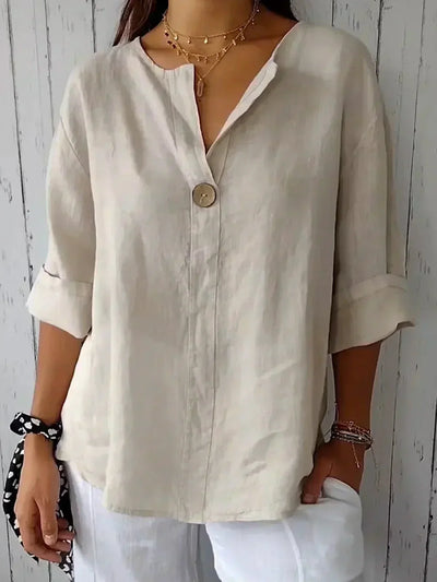 Camila™ Blusa Casual con Cuello en V