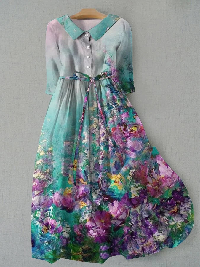 Marisol™ Vestido Floral con Lazo