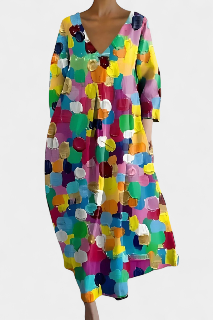 Anne™ Vestido Largo Fluido Mujer
