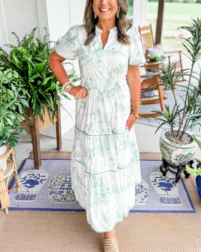 Trinidad™ Vestido Maxi Toile