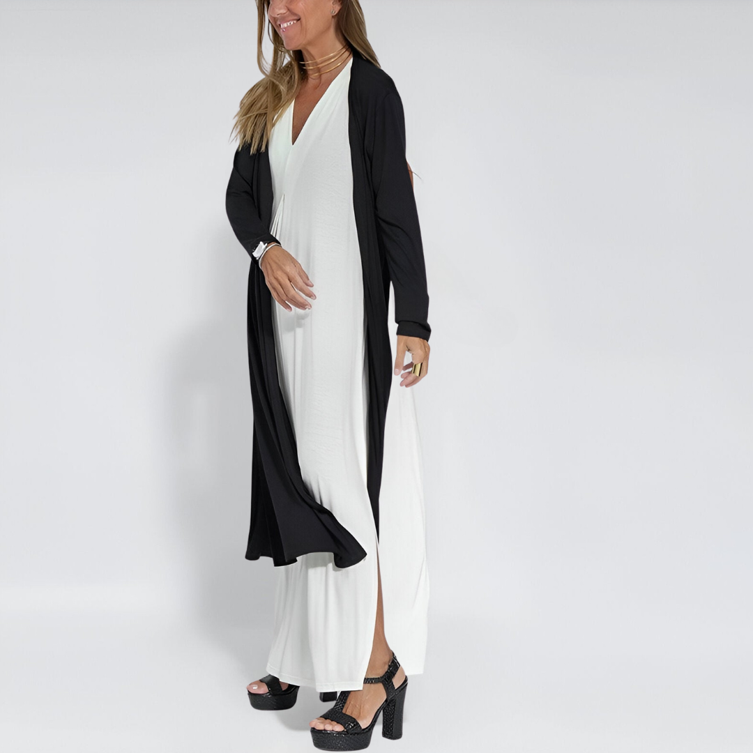 Vestido de Primavera Elegante + Cardigan Gratis Fernanda™
