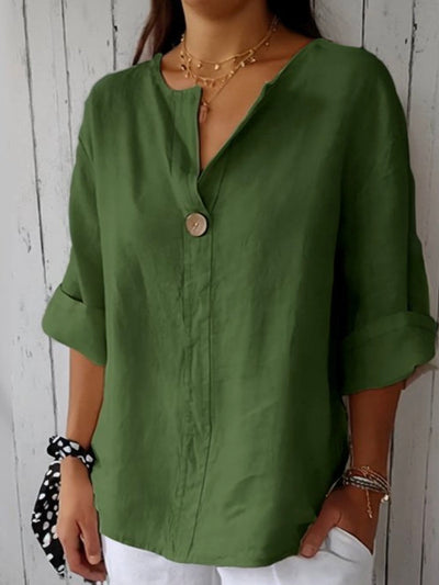Camila™ Blusa Casual con Cuello en V