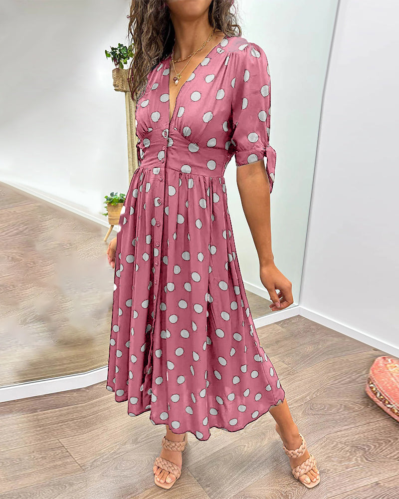 Paula™ Vestido Lunares Elegante