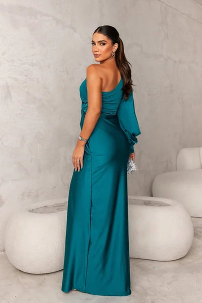 Vestido Satinado Una Manga Isidora™