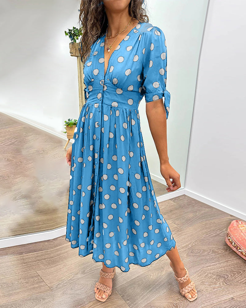 Paula™ Vestido Lunares Elegante