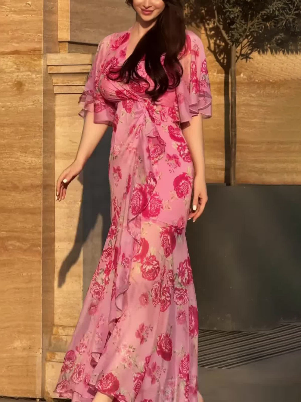 Constanza™ Vestido Retro Escote V