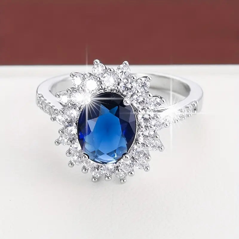Anillo Fancy Azul Esplendor Vionne™