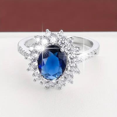 Anillo Fancy Azul Esplendor Vionne™