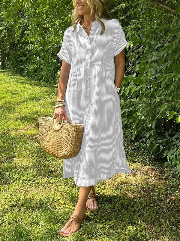 Marieke™ Vestido Camisero Maxi