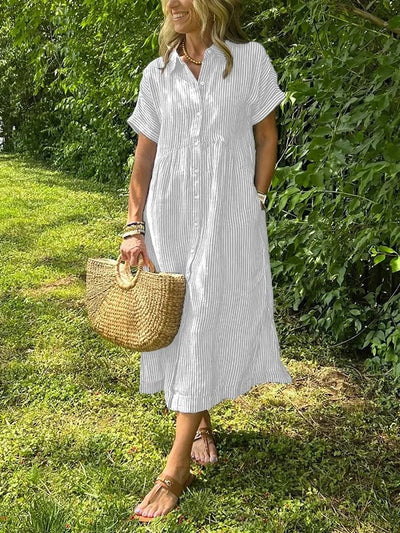 Marieke™ Vestido Camisero Maxi