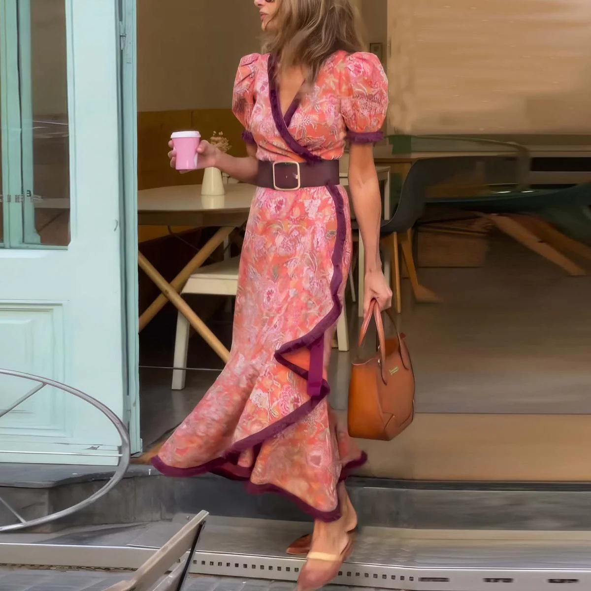Fernanda™ Vestido Largo Elegante Rosa