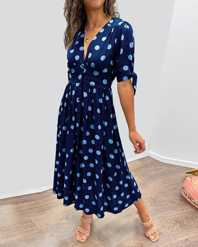 Paula™ Vestido Lunares Elegante