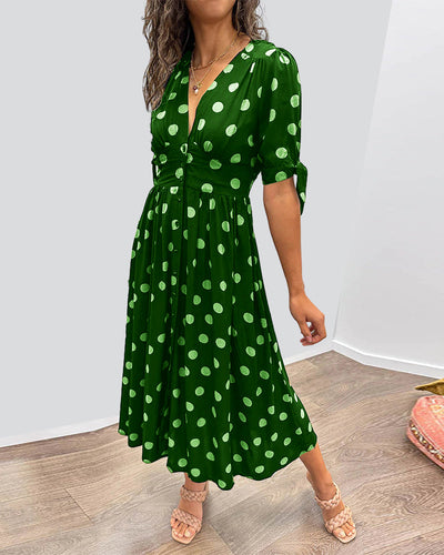 Paula™ Vestido Lunares Elegante