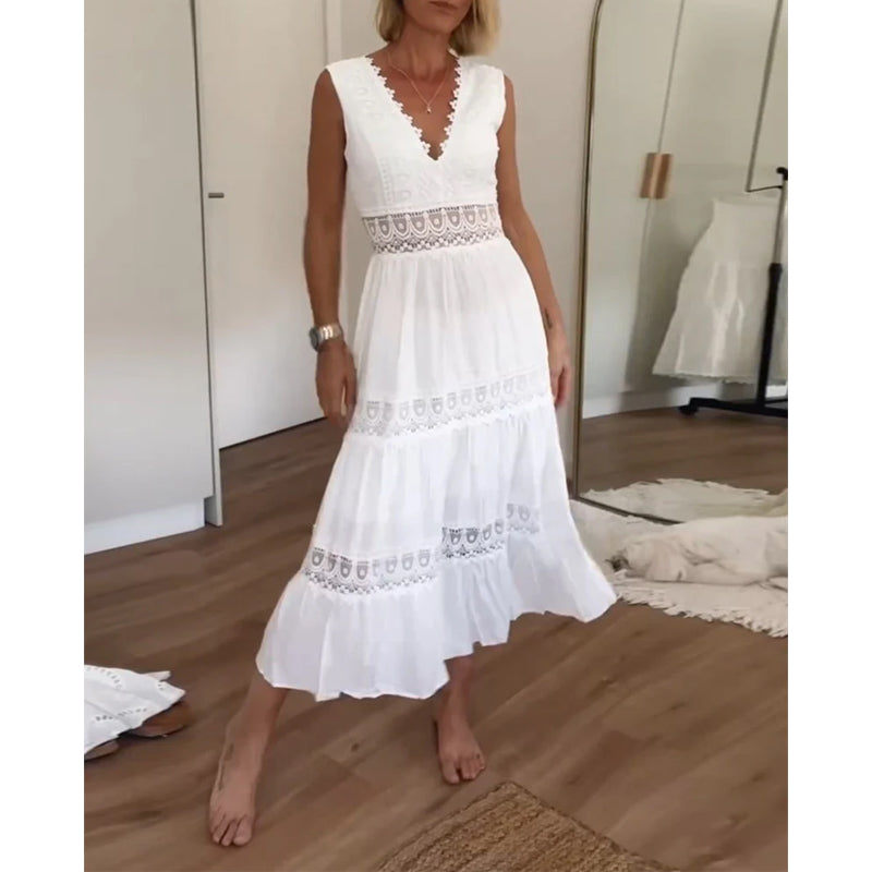 Constanza™ Vestido Encaje V