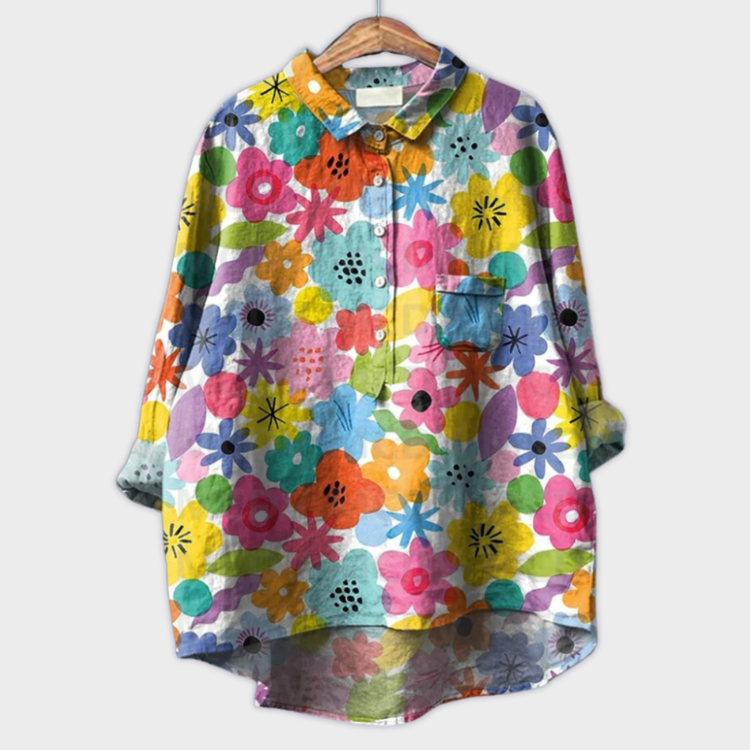 Blusa Floral Artesanal Teresa™