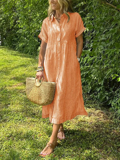 Marieke™ Vestido Camisero Maxi