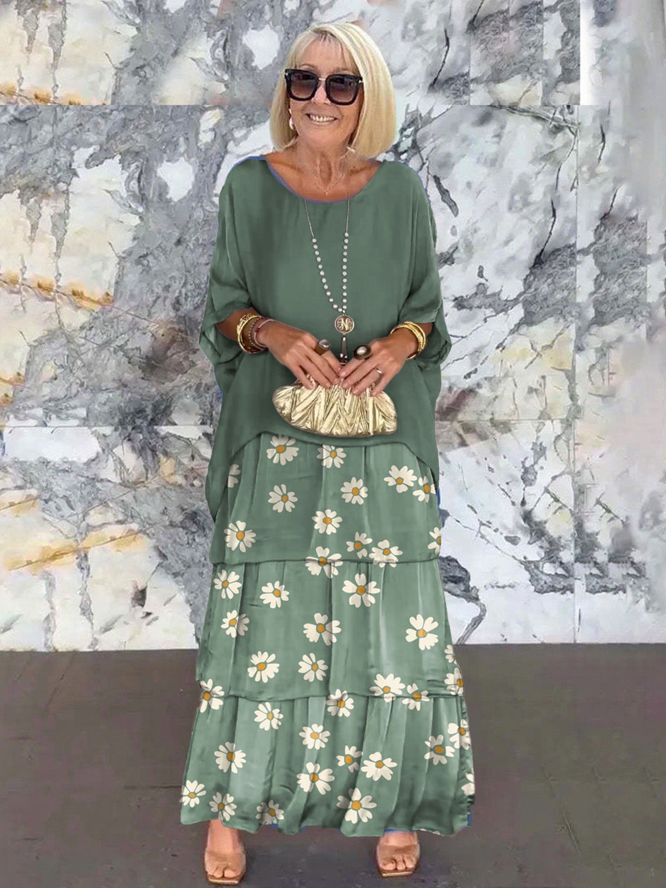 Rocío™ Vestido Trébol Degradé