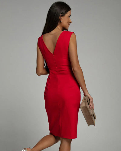 Dominga™ Vestido Ajustado con Abertura