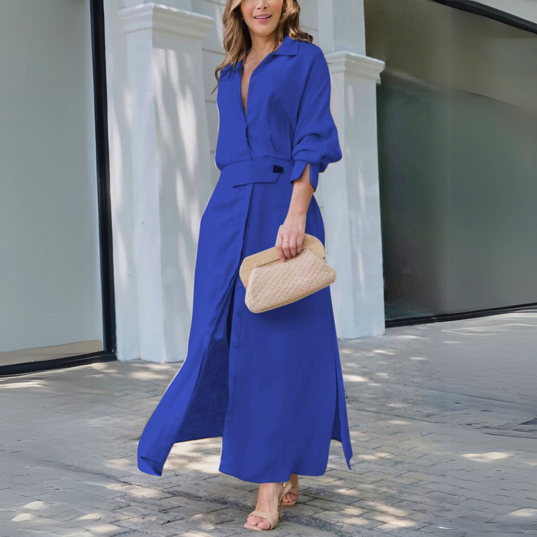 Rayén™ Vestido Maxi con Escote V