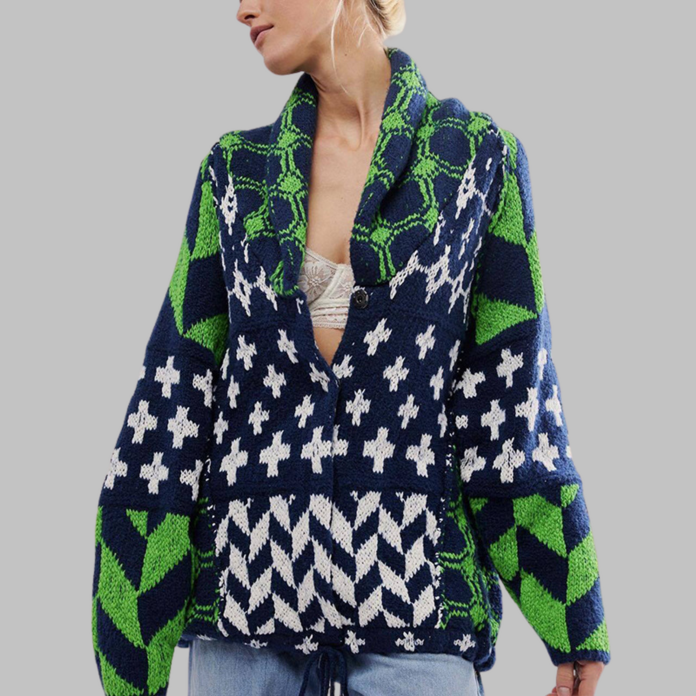 Rayén™ Cárdigan Oversize Cuello