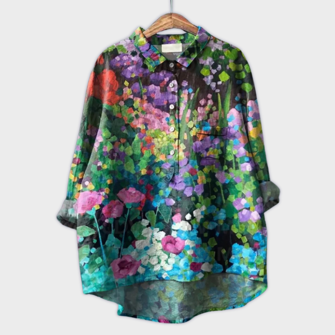 Blusa Floral Artesanal Teresa™