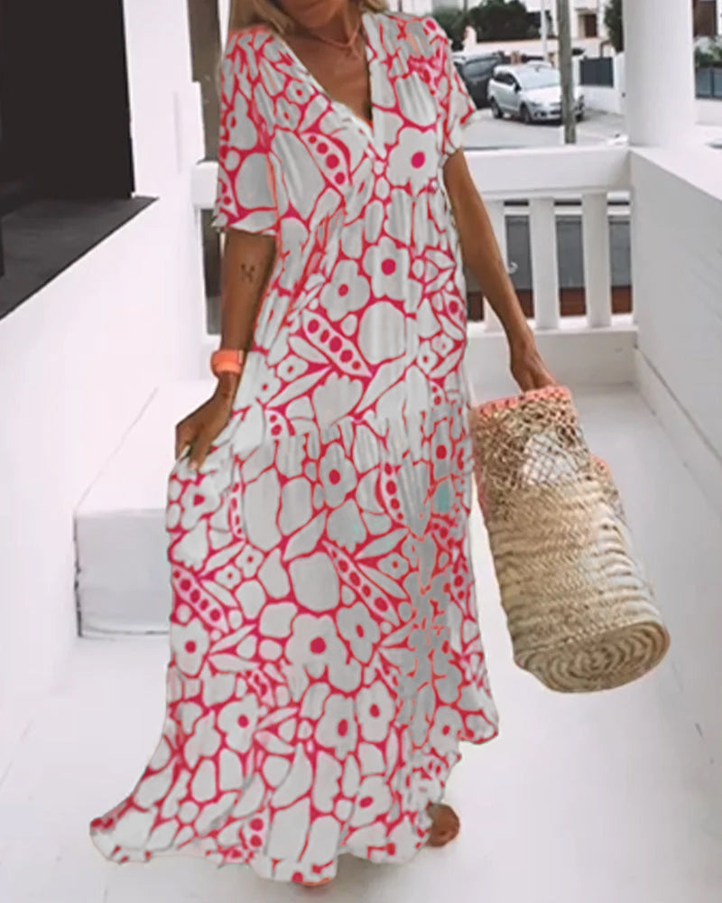 Valentina™ Vestido Suelto con Escote en V