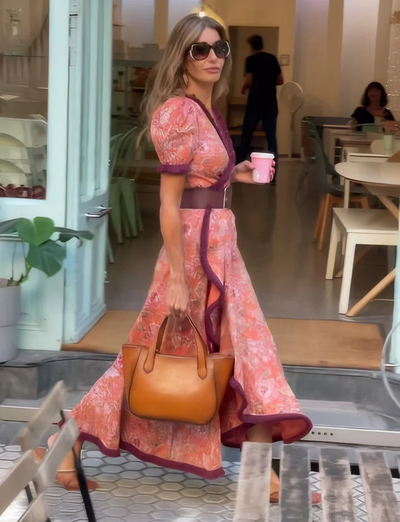 Fernanda™ Vestido Largo Elegante Rosa