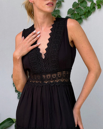 Constanza™ Vestido Encaje V