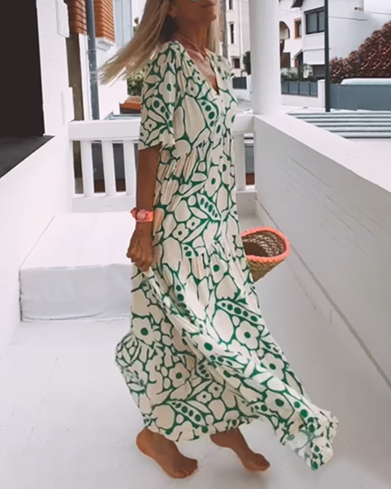 Valentina™ Vestido Suelto con Escote en V