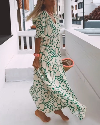 Valentina™ Vestido Suelto con Escote en V