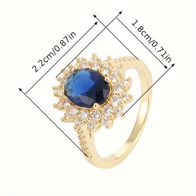 Anillo Fancy Azul Esplendor Vionne™