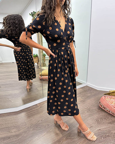 Paula™ Vestido Lunares Elegante