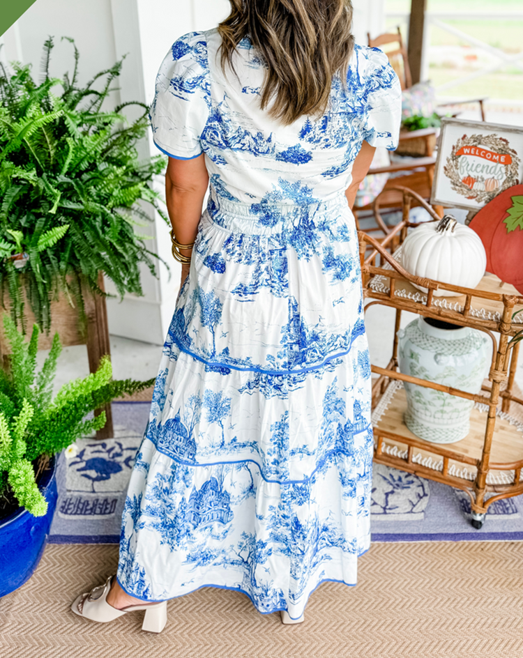 Trinidad™ Vestido Maxi Toile