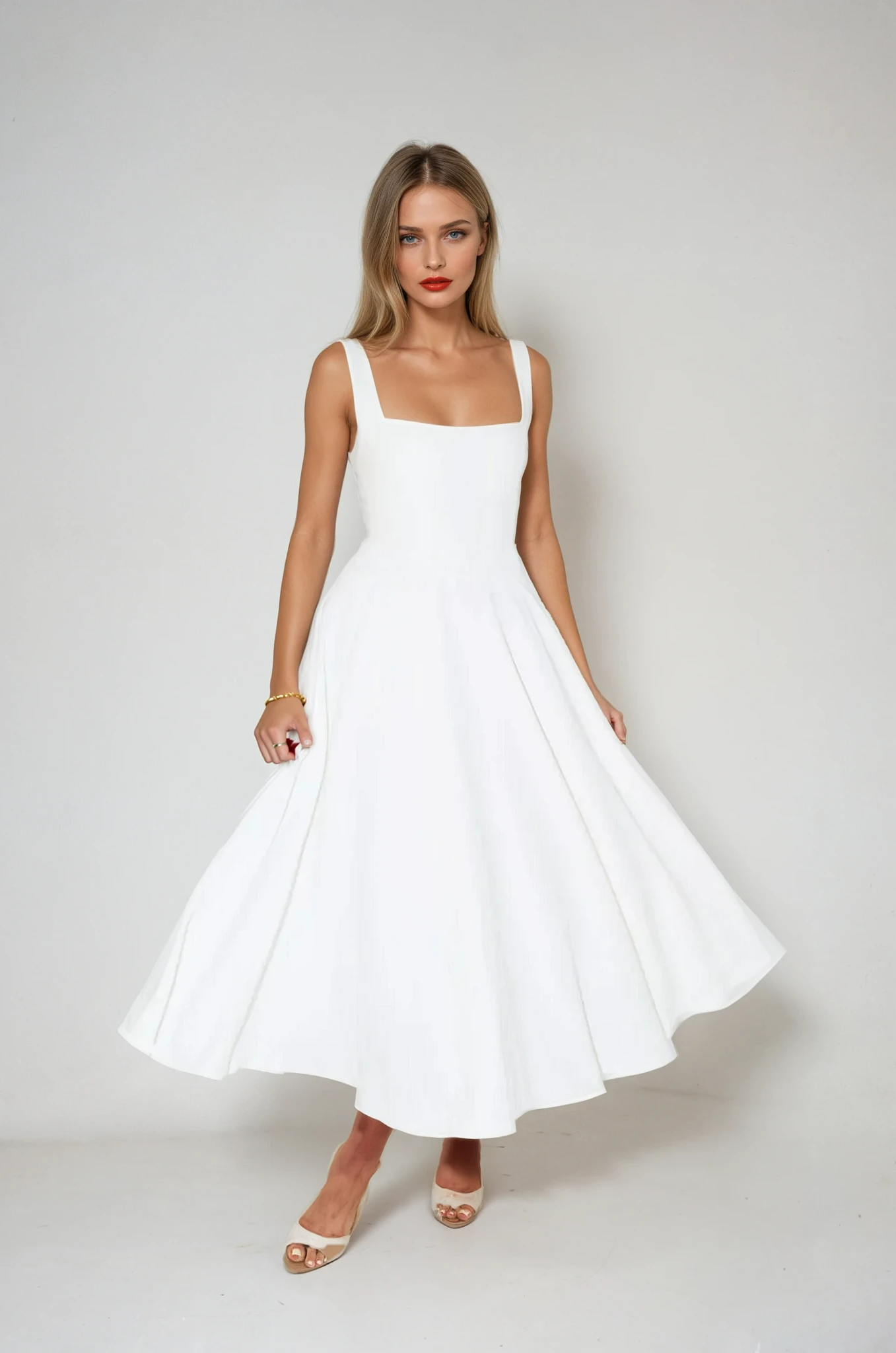 Vestido Midi Encanto Celeste™